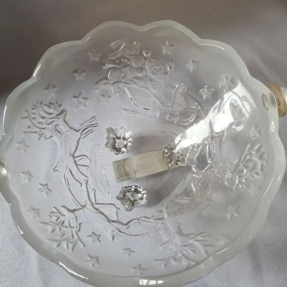 Mikasa Silent Night Handled Glass Basket